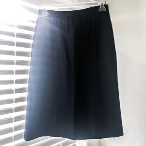 Dark blue wool skirt